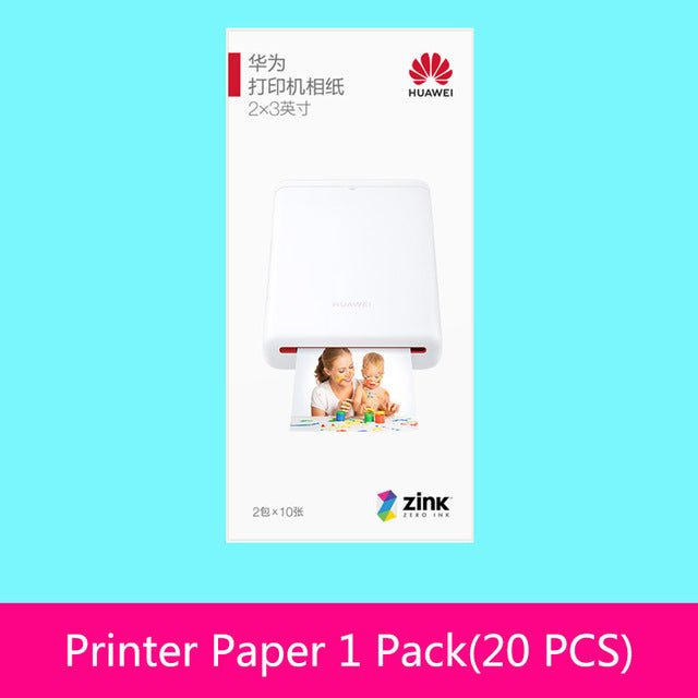 AR Printer 300dpi Original Huawei Zink Portable Photo Printer Honor Pocket Printer Bluetooth 4.1 Support DIY Share 500mAh