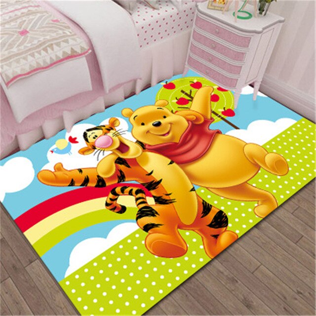 Winnie the Pooh Bathroom Mat,Hallway Doormat, Anti - Slip Bathroom Carpet