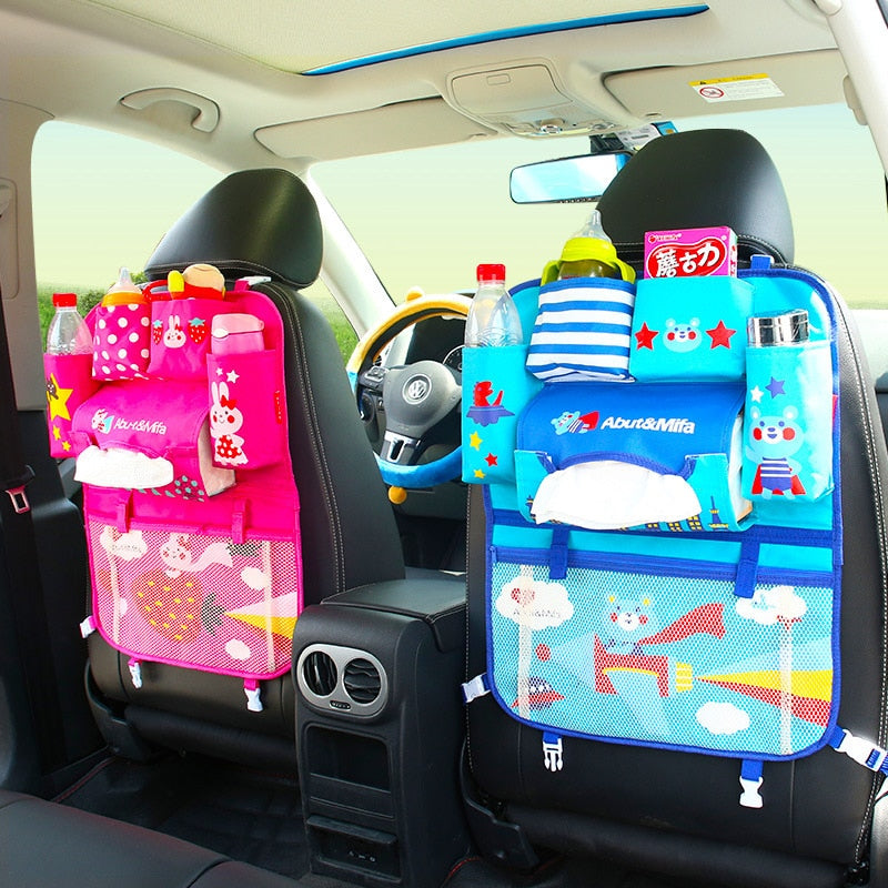 Cartoon Car Seat Back Storage, Hang Bag Organizer