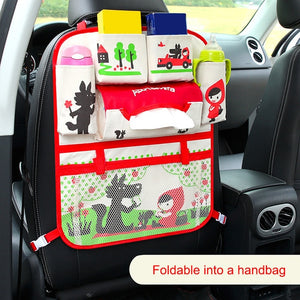 Cartoon Car Seat Back Storage, Hang Bag Organizer