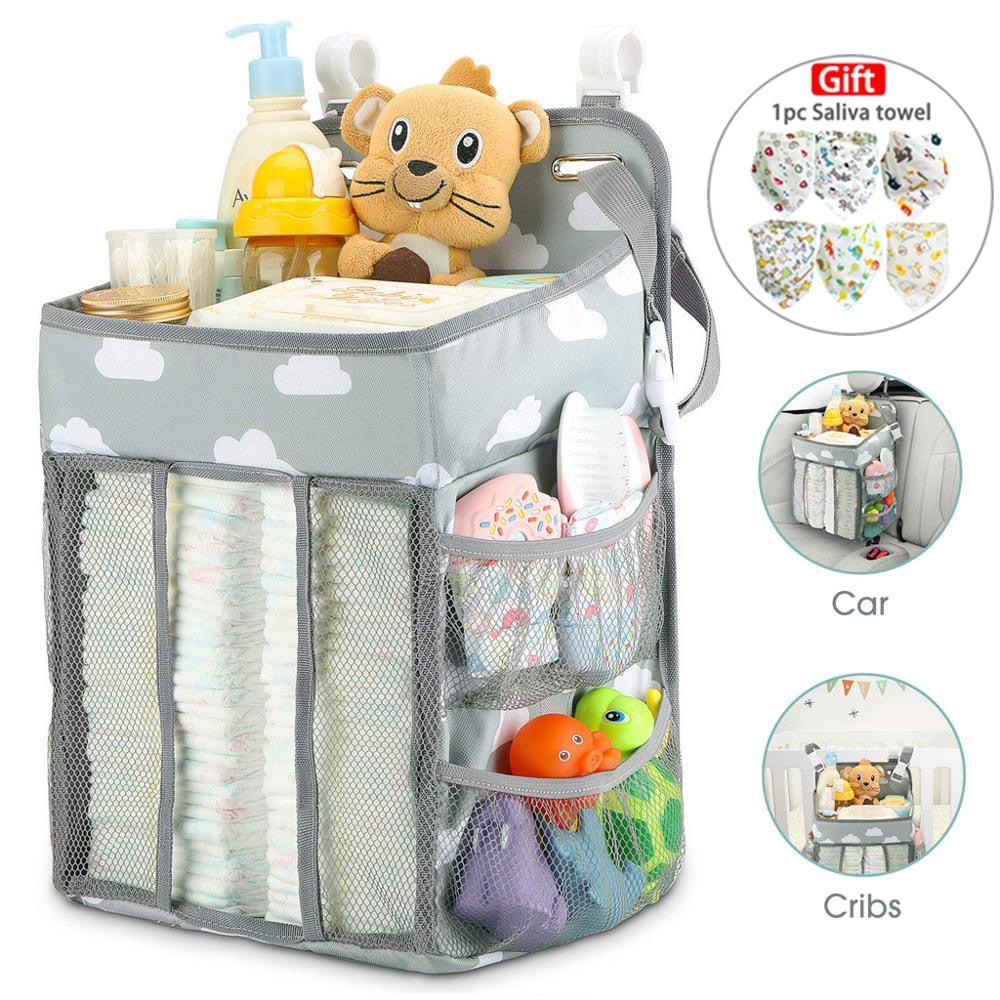 Crib Hanging Bed Storage Organizer For Baby Essentials