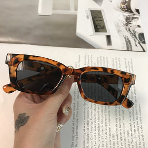 2021 New Women Rectangle Vintage Sunglasses Brand Designer Retro Points Sun Glasses Female Lady Eyeglass Cat Eye Driver Goggles
