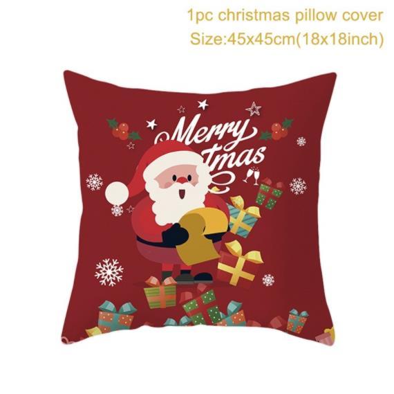 Santa pillowcase Happy New Year 2022 Xmas Gifts 2021 Christmas Decor For Home Merry Christmas Ornament Navidad Natal Xmas Gifts