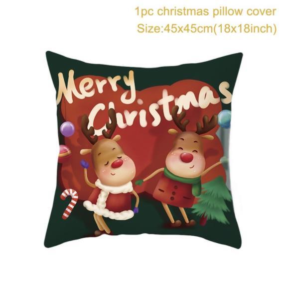 Santa pillowcase Happy New Year 2022 Xmas Gifts 2021 Christmas Decor For Home Merry Christmas Ornament Navidad Natal Xmas Gifts