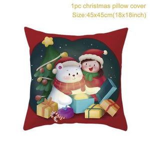 Santa pillowcase Happy New Year 2022 Xmas Gifts 2021 Christmas Decor For Home Merry Christmas Ornament Navidad Natal Xmas Gifts