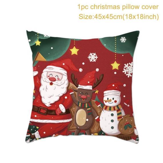 Santa pillowcase Happy New Year 2022 Xmas Gifts 2021 Christmas Decor For Home Merry Christmas Ornament Navidad Natal Xmas Gifts