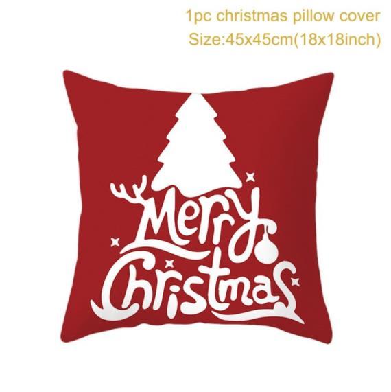 Santa pillowcase Happy New Year 2022 Xmas Gifts 2021 Christmas Decor For Home Merry Christmas Ornament Navidad Natal Xmas Gifts