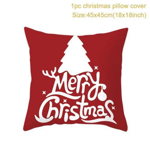 Santa pillowcase Happy New Year 2022 Xmas Gifts 2021 Christmas Decor For Home Merry Christmas Ornament Navidad Natal Xmas Gifts