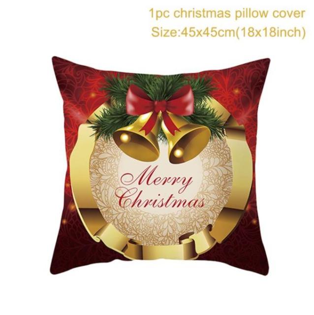 Santa pillowcase Happy New Year 2022 Xmas Gifts 2021 Christmas Decor For Home Merry Christmas Ornament Navidad Natal Xmas Gifts