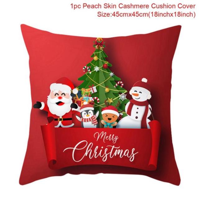 Santa pillowcase Happy New Year 2022 Xmas Gifts 2021 Christmas Decor For Home Merry Christmas Ornament Navidad Natal Xmas Gifts