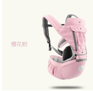 AIEBAO Ergonomic Baby Carrier Infant Kid Baby Hipseat Sling Front Facing Kangaroo Baby Wrap Carrier for Baby Travel 0-18 Months