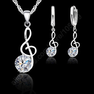 YAAMELI Musical Note Necklaces & Pendants 925 Sterling Silver