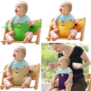 Baby Dining Chair Safety Belt Portable Seat Lunch Chair Seat Stretch Wrap Feeding Chair Harness baby Booster Seat