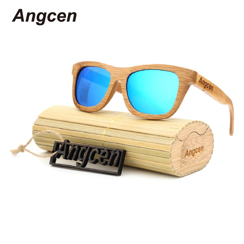 JFXQDR Retro Polarized Wood Grain Sunglasses - Jamaica JFXQDR Retro Polarized Wood Grain Sunglasses - Jamaica