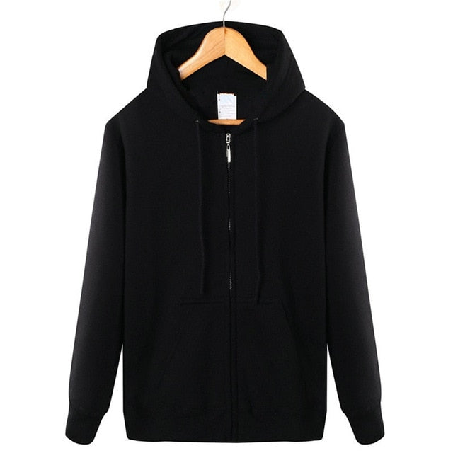Winter 2019 cotton  zipper hoodie street hip-hop red black powder zipper hoodie hoodies   S-4XL