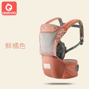 AIEBAO Ergonomic Baby Carrier Infant Kid Baby Hipseat Sling Front Facing Kangaroo Baby Wrap Carrier for Baby Travel 0-18 Months