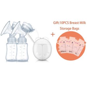 GL FDA Double Electric Breast Pump Milk Extractor Pump Infant Nipple Baby Milk Breastfeeding Bottle USB Breast Enlargement Pumps