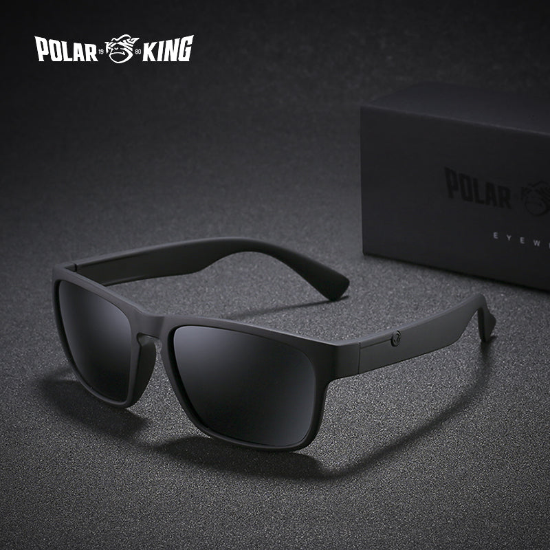 POLARKING Brand Polarized Sunglasses For Men Plastic Oculos de sol Men's Fashion Square Driving Eyewear Travel Sun Glasses