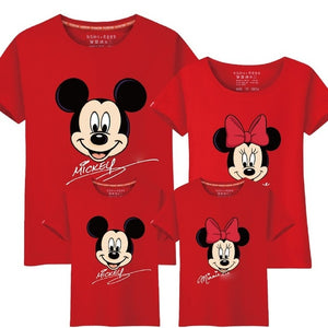 LYTLM Mickey Matching Family Outfits Family Look Mama e Hija Ropa Minnie TShirt Mommy and Daughter Matching Clothes Mom and Baby