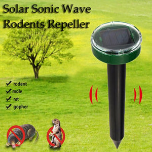 Outdoor Garden Mole Repellent Solar Power Ultrasonic