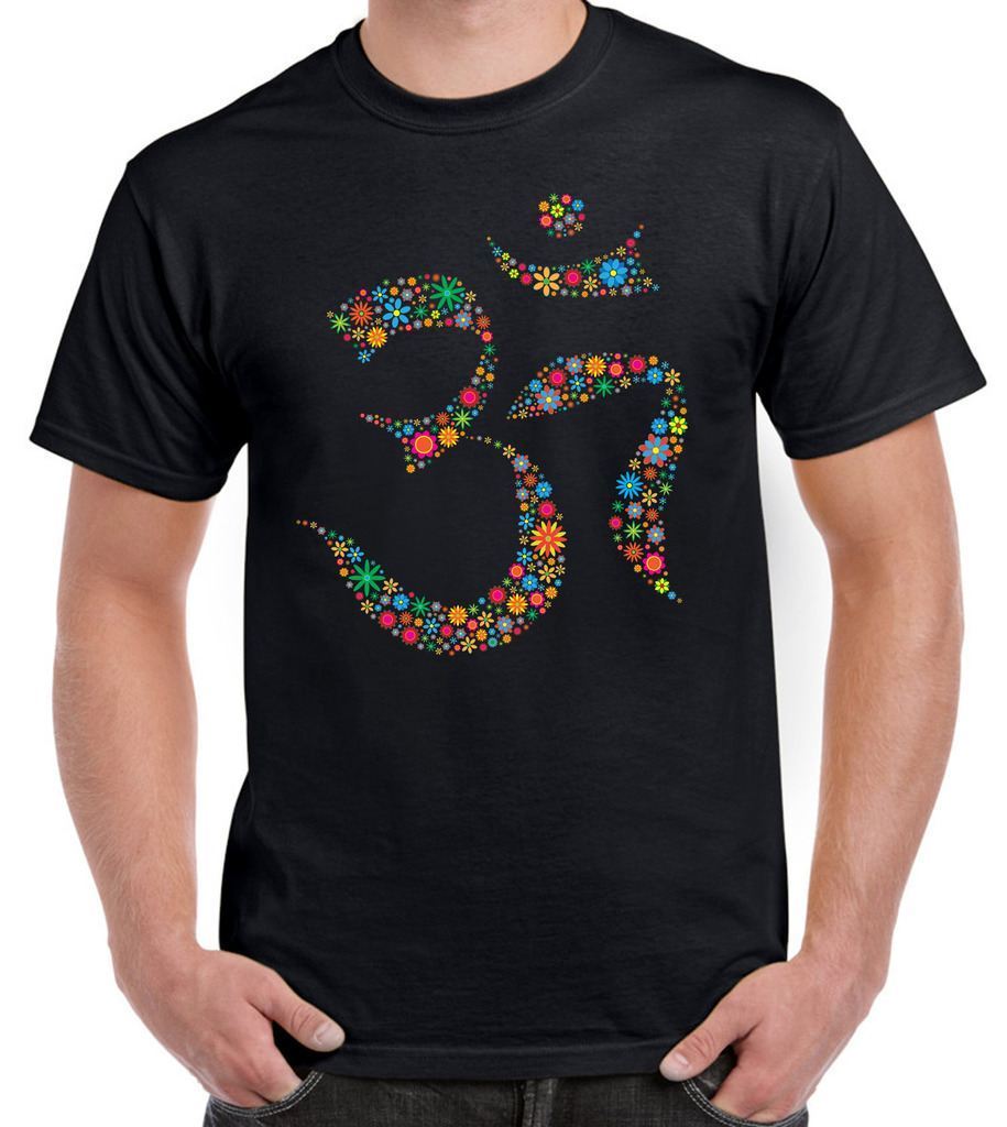 Floral Om Symbol Men's T-Shirt - Hindu