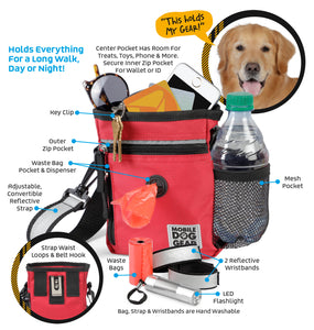 Bundle: ODG Day/Night Walking Bag (Black) and ODG Week Away Bag TM (Small Dogs) (Black)