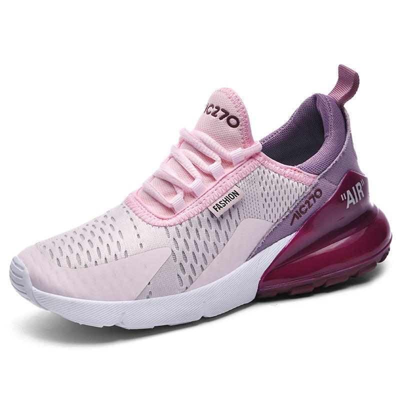 2020 New Fashion Tennis Shoes for Women Air Mesh Soft Pink Black Sneakers Gym Sport Shoes Basket Femme Trainer Tenis Feminino